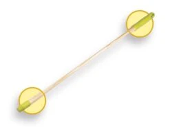 Linea Houten Steel Met Schroefdraad 130 Cm