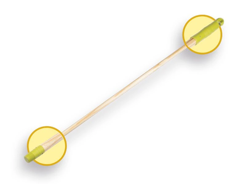 Linea Houten Steel Met Schroefdraad 130 Cm 1 Linea Houten Steel Met Schroefdraad 130 Cm