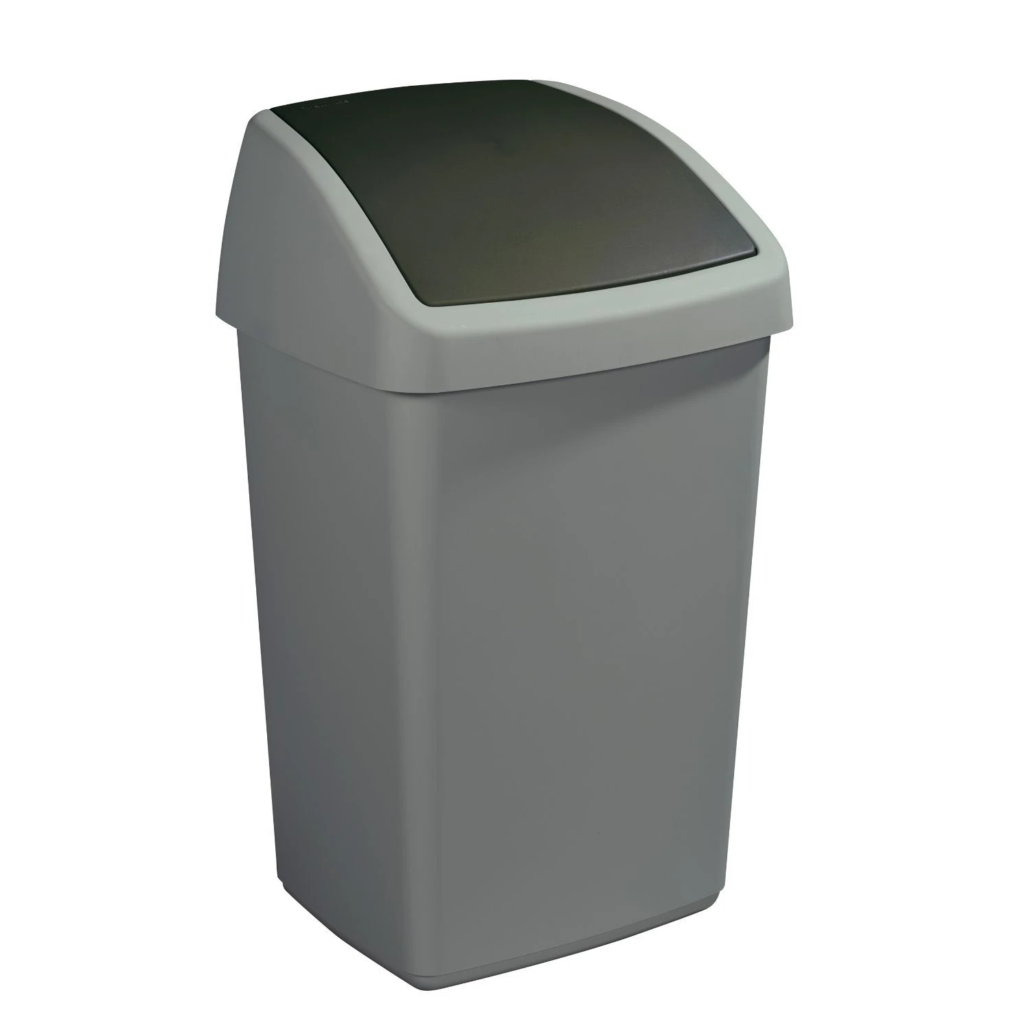 Sunware Delta Prullenbak Met Swingdeksel 50L Zilvergrijs 1 Sunware Delta Prullenbak Met Swingdeksel 50L Zilvergrijs