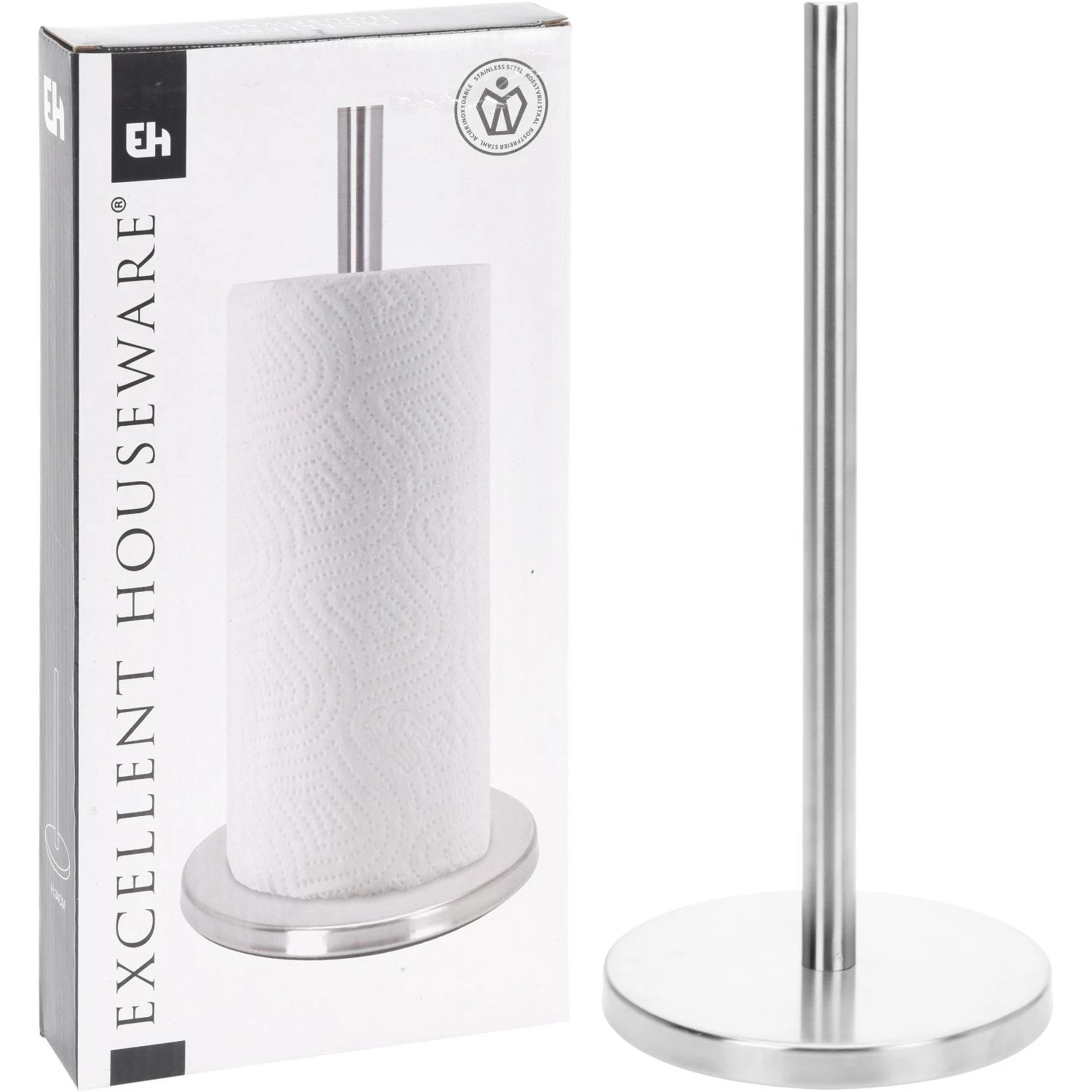 Excellent Houseware Keukenrolhouder Staand 1 Excellent Houseware Keukenrolhouder Staand