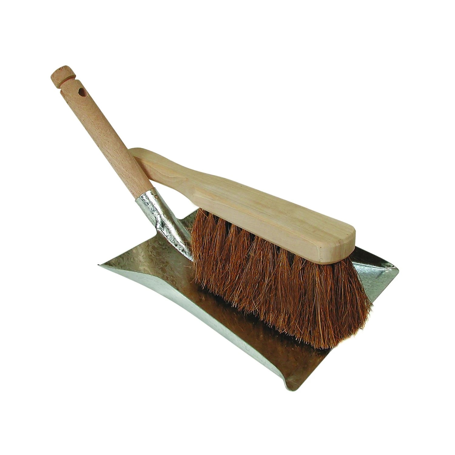 Luva Stofblik Metaal Met Houten Stoffer 1 Luva Stofblik Metaal Met Houten Stoffer