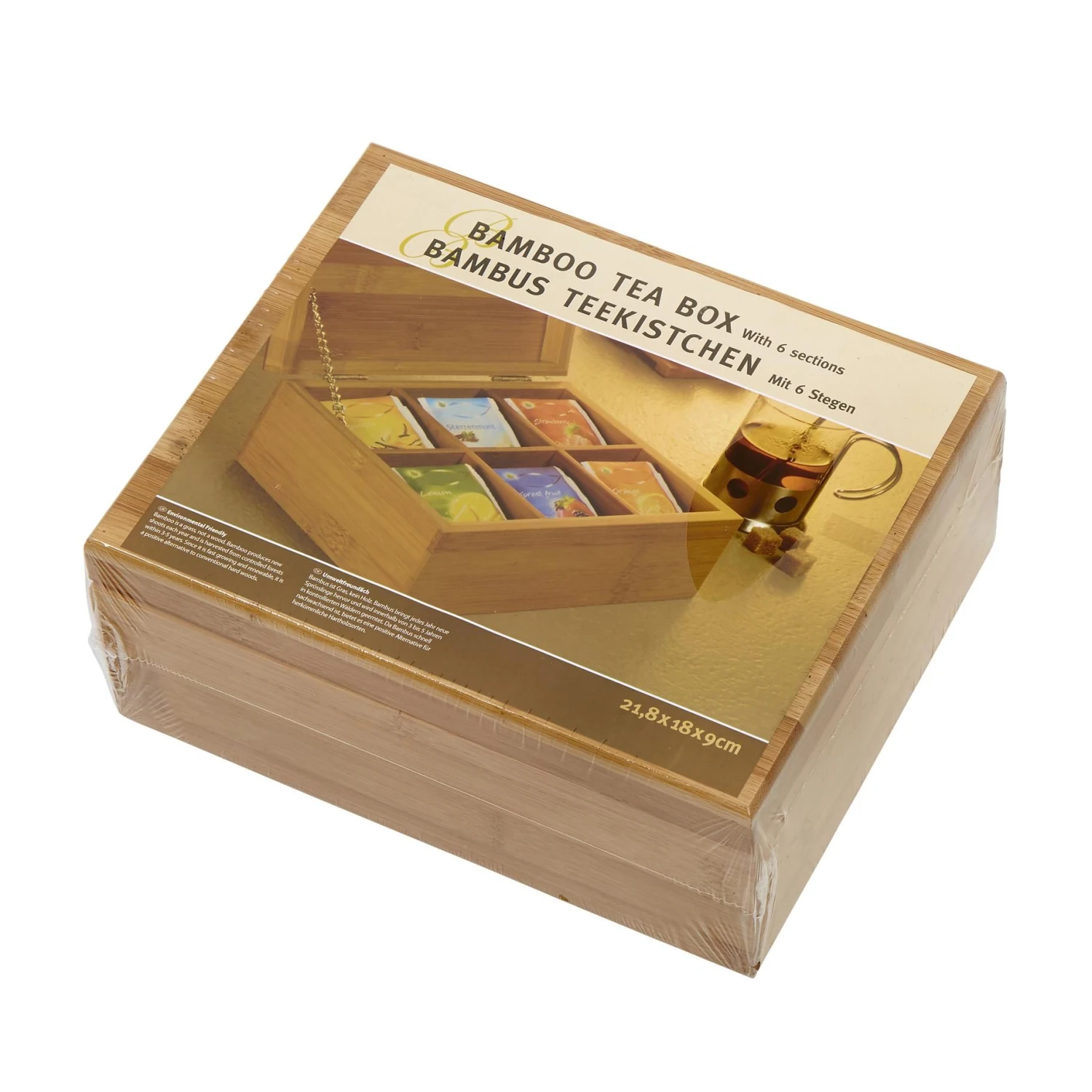 Theedoos Bamboe 2 Theedoos Bamboe - Afbeelding 2