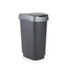 Rotho Afvalemmer 25L Twist Dark Silver -Marskramer Verkoop 101 5391 1 1