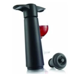 Vacu Vin Wine Saver Black Pomp En Stop