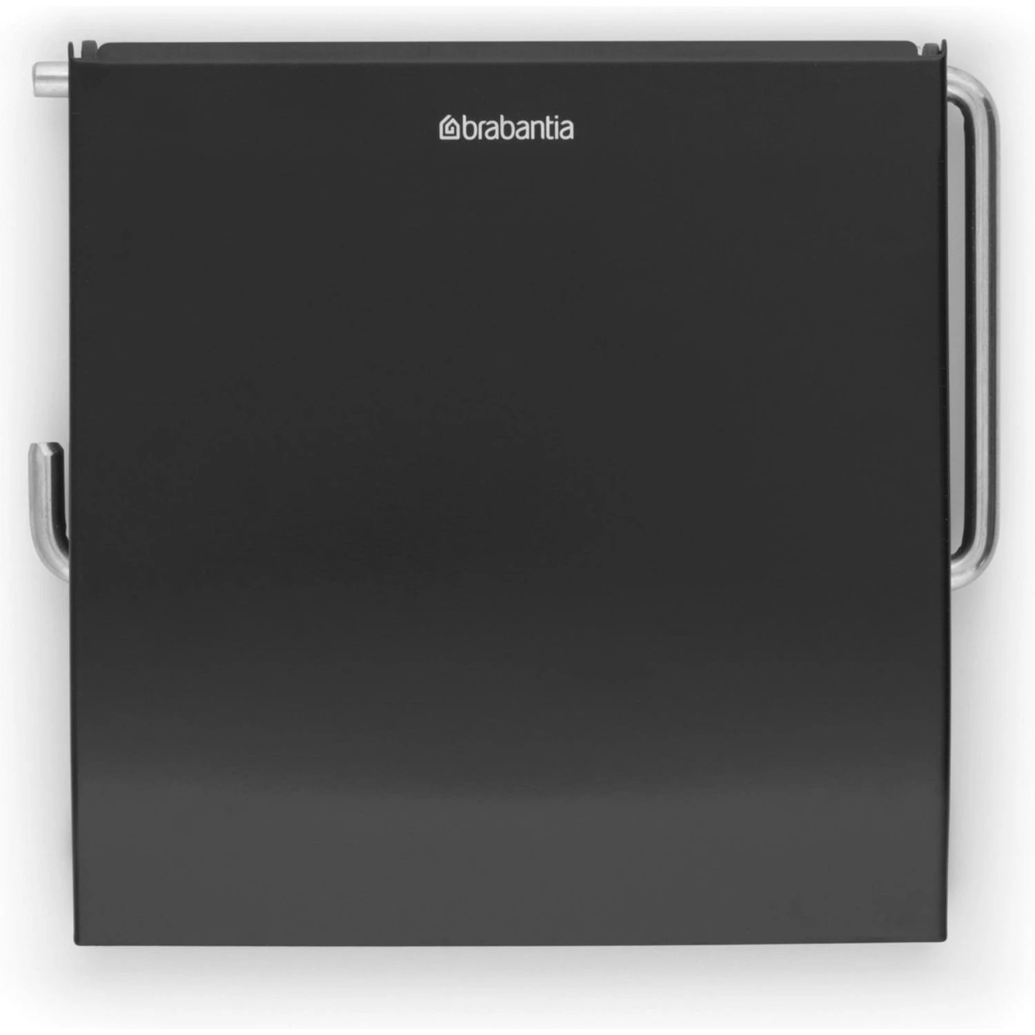 Brabantia Toiletrolhouder ReNew Met Klep Mat Zwart 1 Brabantia Toiletrolhouder ReNew Met Klep Mat Zwart