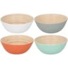 Bamboe Schaal Ø17 X 7 Cm 4 Assorti