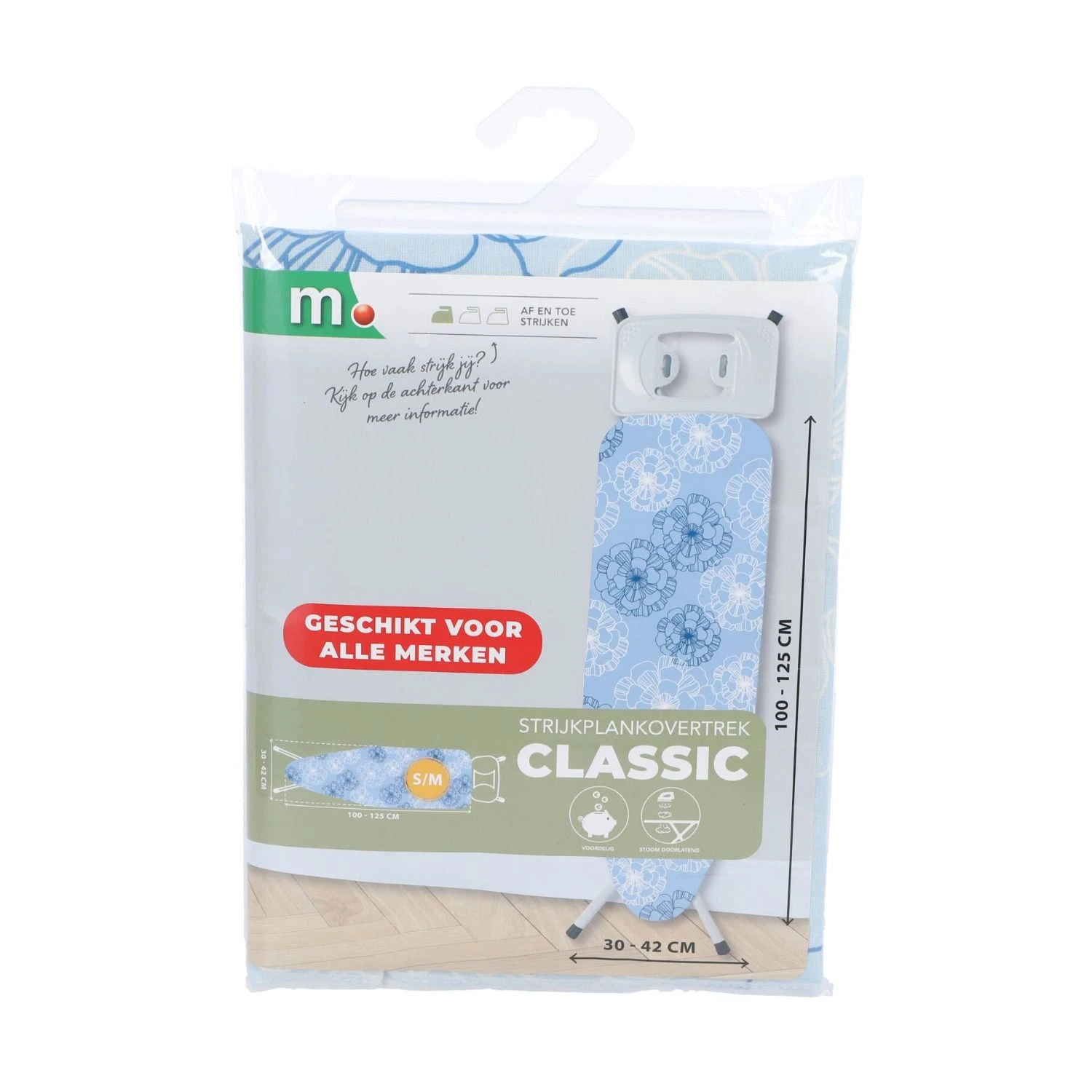 Marskramer Strijkplankhoes Classic S-M Maat 100-125 Cm 1 Marskramer Strijkplankhoes Classic S-M Maat 100-125 Cm