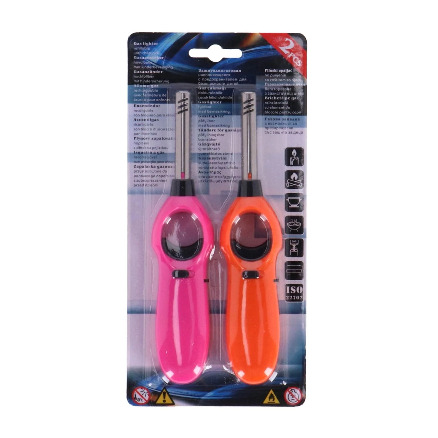 Aansteker 18 Cm Set 2 Stuks Assorti 4 Aansteker 18 Cm Set 2 Stuks Assorti - Afbeelding 4