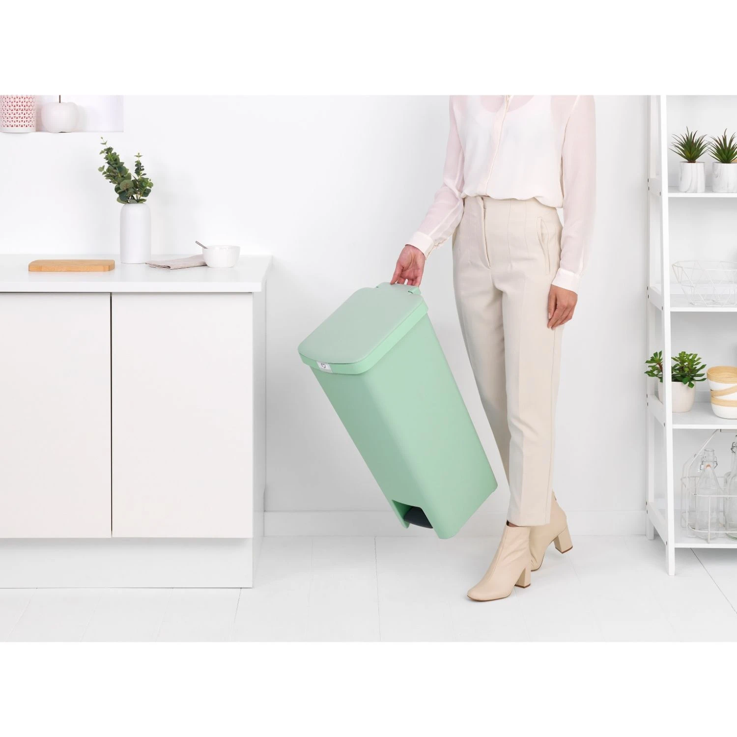 Brabantia Pedaalemmer StepUp 40L Jade Groen 4 Brabantia Pedaalemmer StepUp 40L Jade Groen - Afbeelding 4