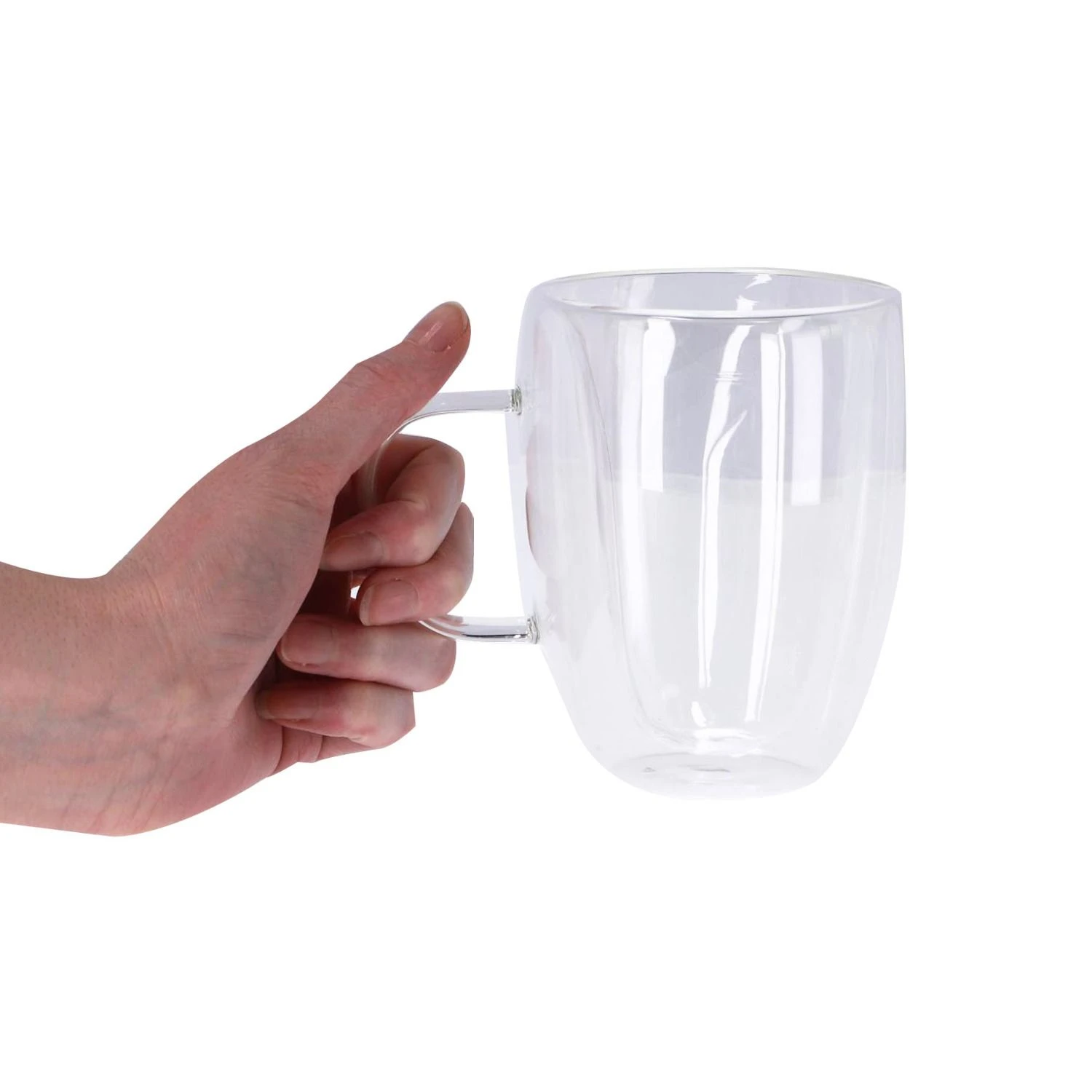 Mok Dubbelwandig 350ml Set Van 2 Met Handgreep 4 Mok Dubbelwandig 350ml Set Van 2 Met Handgreep - Afbeelding 4