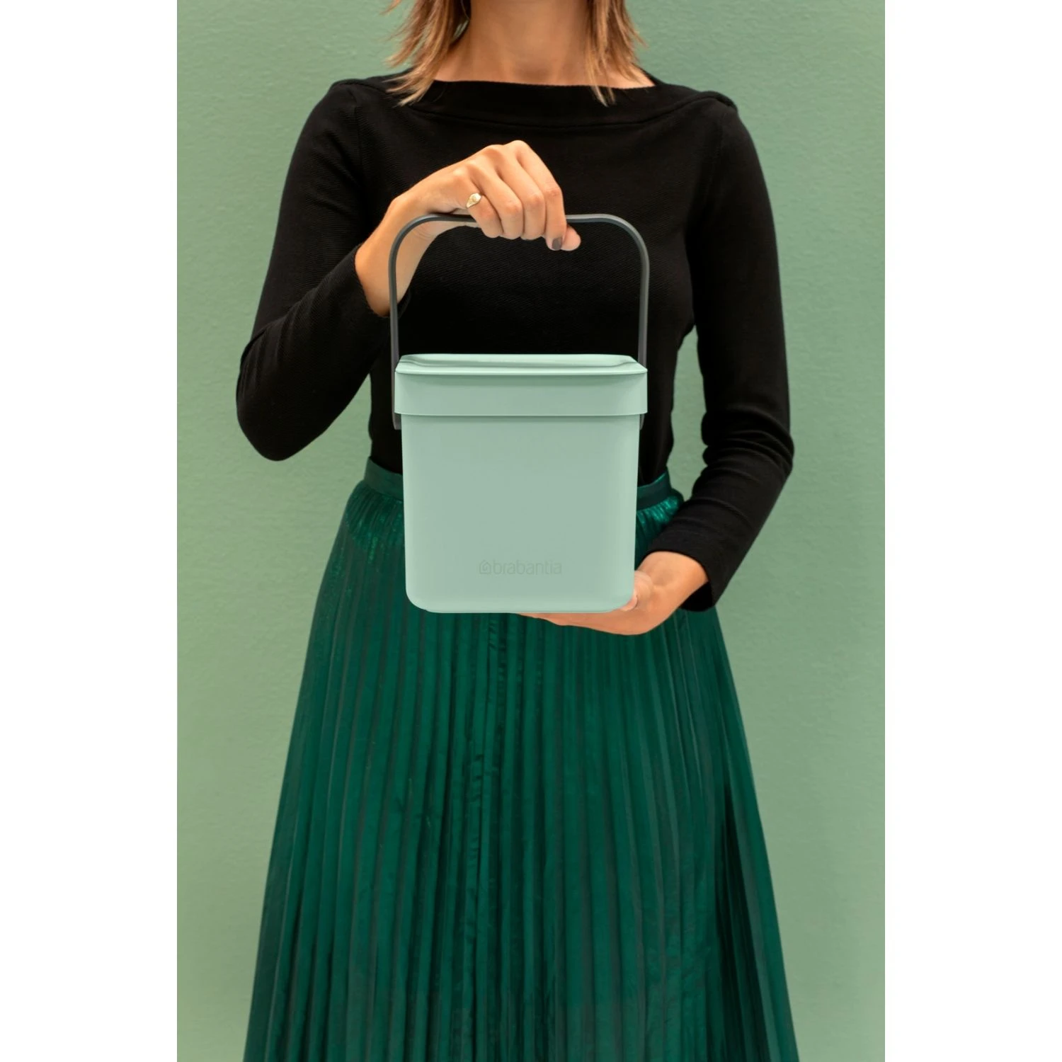 Brabantia Afvalbakje Sort & Go 3L Jade Green 4 Brabantia Afvalbakje Sort & Go 3L Jade Green - Afbeelding 4