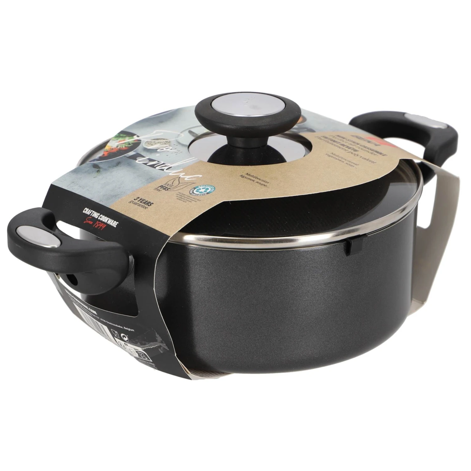 Beka Pro Induc Kookpan Met Glazen Deksel 20 Cm 1 Beka Pro Induc Kookpan Met Glazen Deksel 20 Cm