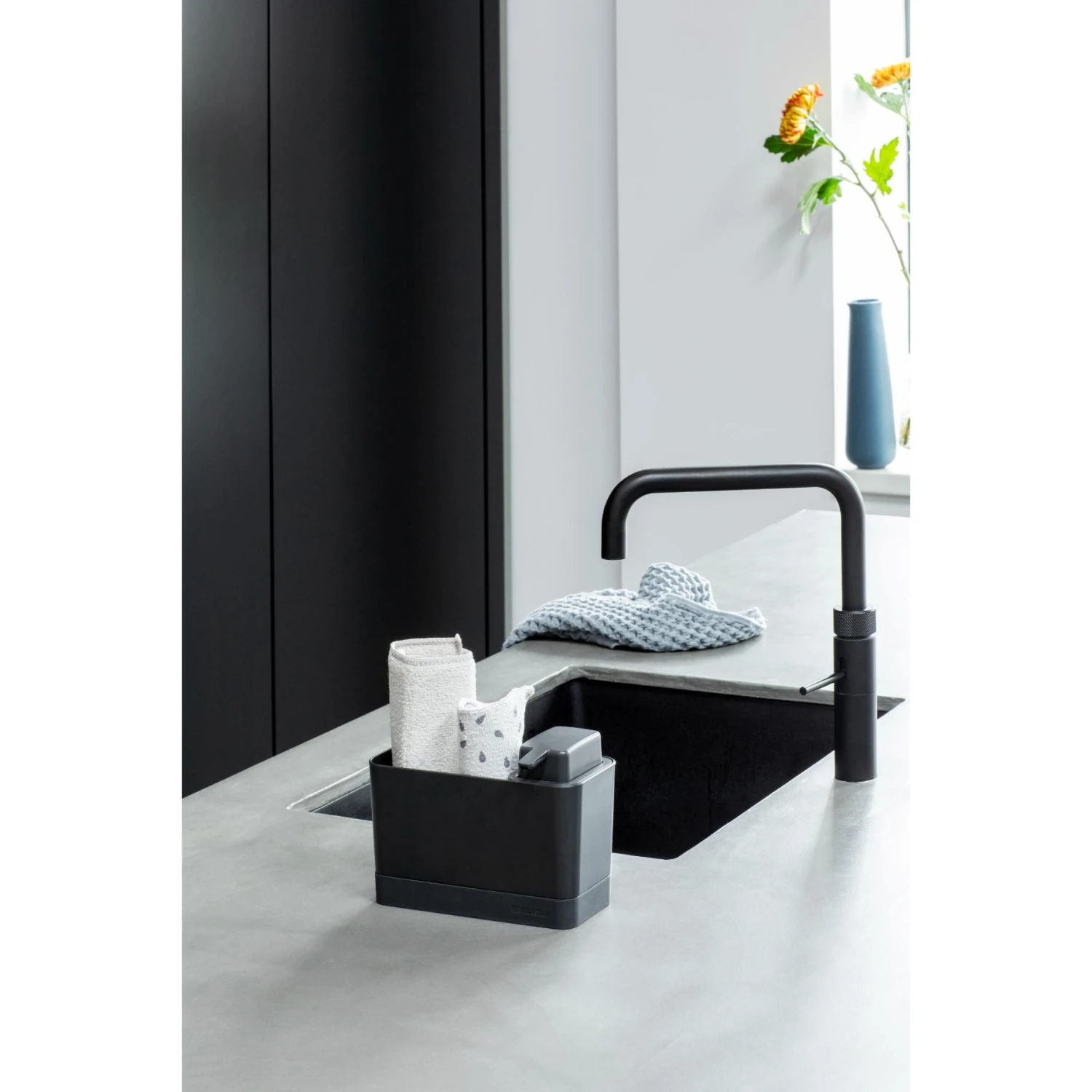 Brabantia SinkSide Aanrecht Organiser Set DarkGrey 6 Brabantia SinkSide Aanrecht Organiser Set DarkGrey - Afbeelding 6