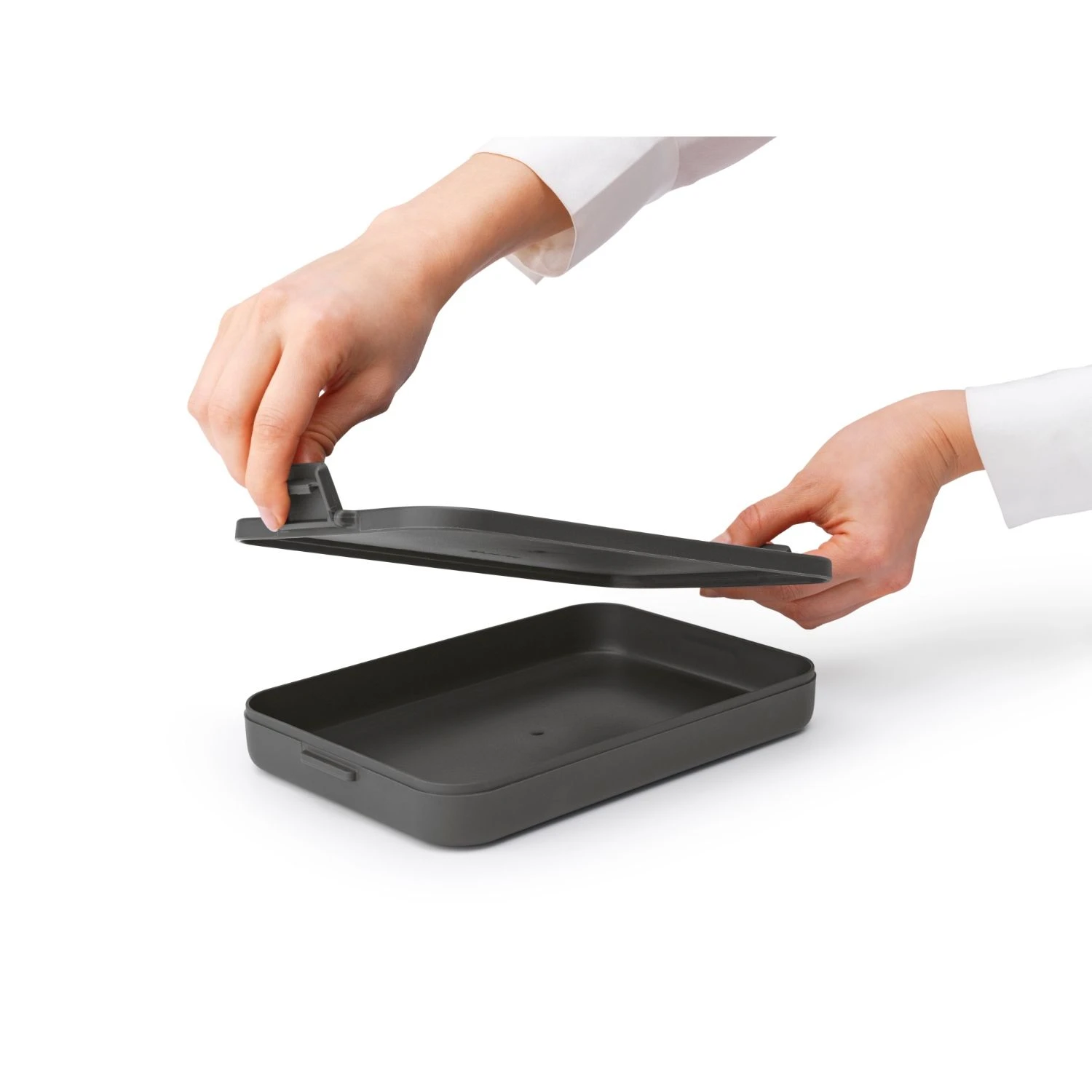 Brabantia Lunchbox Make & Take Plat Donkergrijs 4 Brabantia Lunchbox Make & Take Plat Donkergrijs - Afbeelding 4