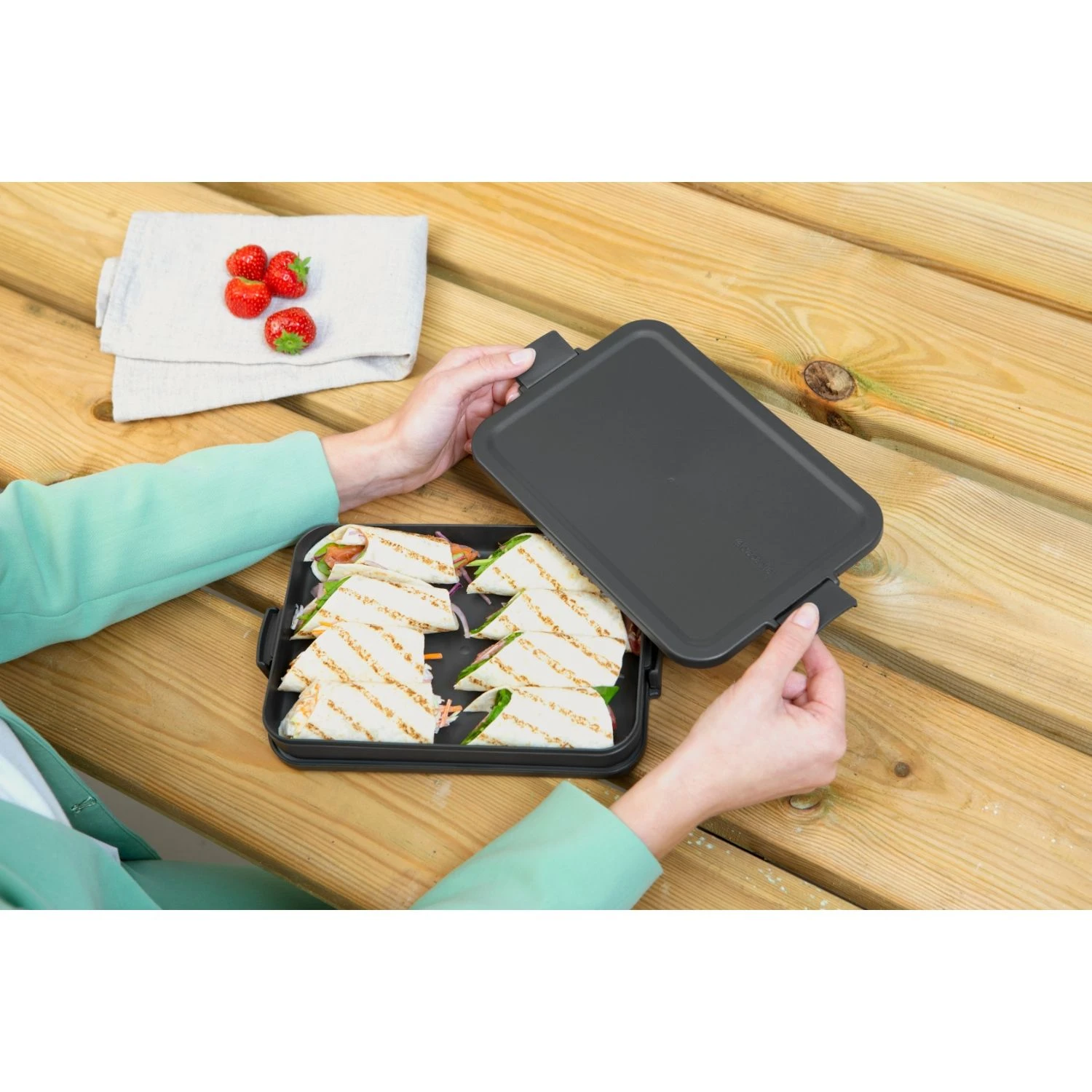 Brabantia Lunchbox Make & Take Plat Donkergrijs 6 Brabantia Lunchbox Make & Take Plat Donkergrijs - Afbeelding 6