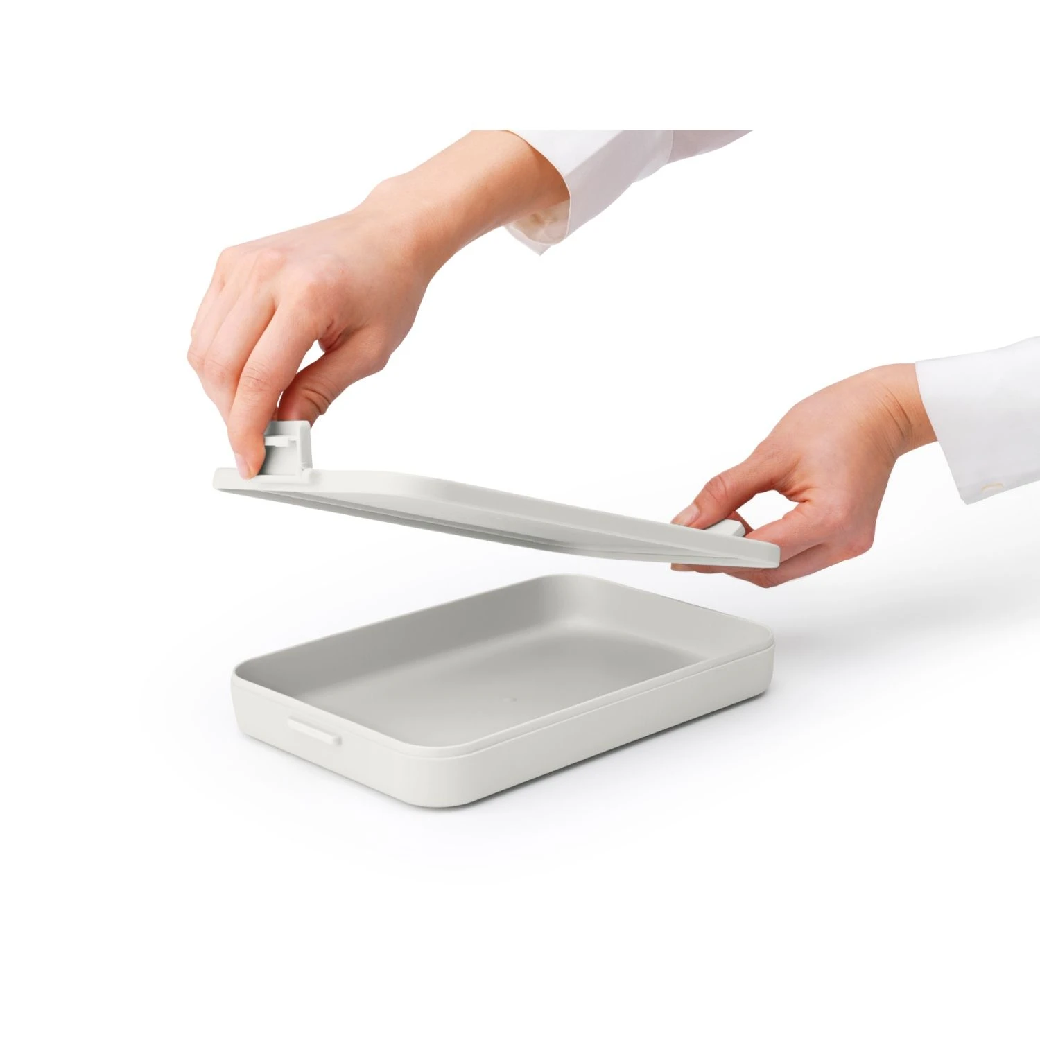 Brabantia Lunchbox Make & Take Plat Lichtgrijs 3 Brabantia Lunchbox Make & Take Plat Lichtgrijs - Afbeelding 3