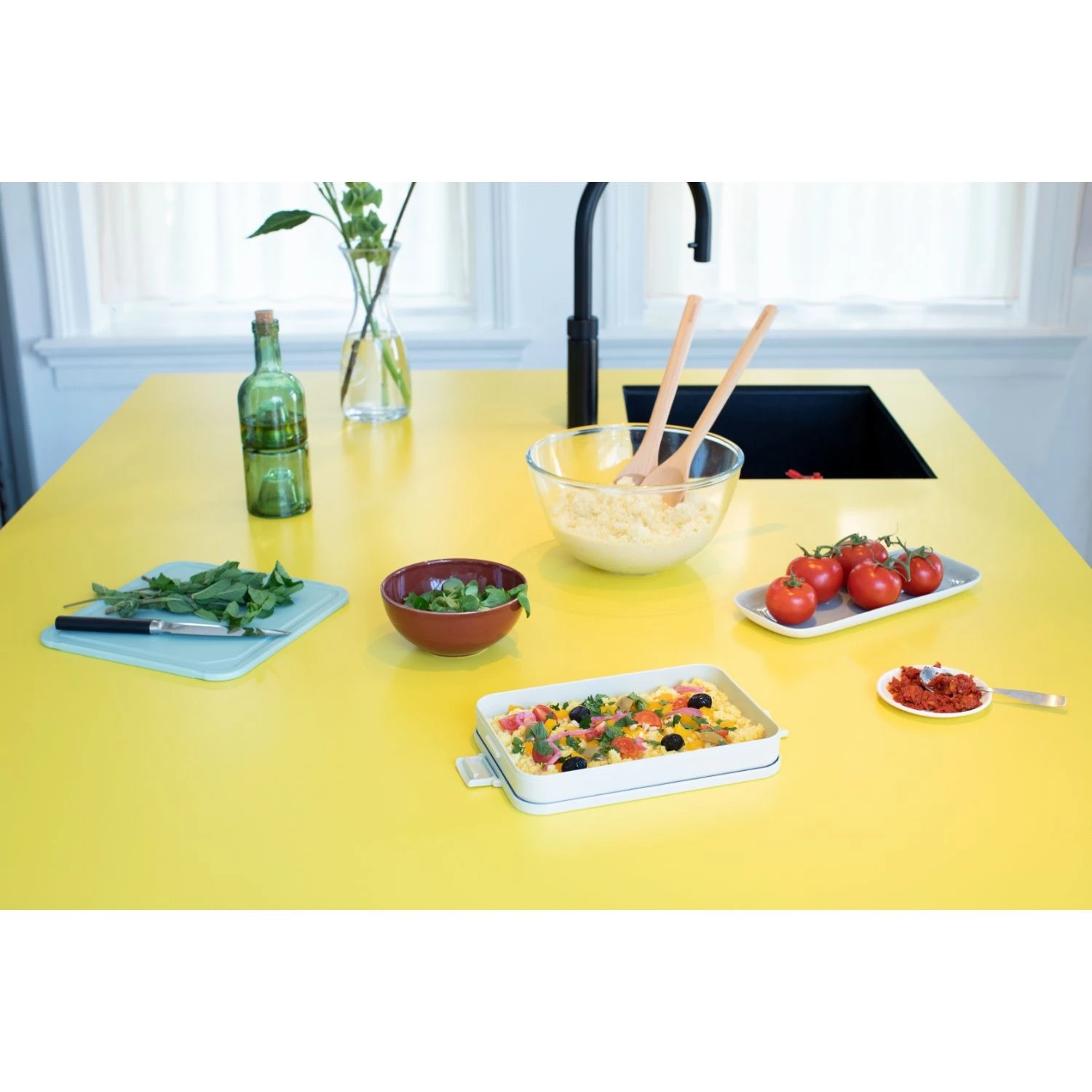 Brabantia Lunchbox Make & Take Plat Lichtgrijs 5 Brabantia Lunchbox Make & Take Plat Lichtgrijs - Afbeelding 5