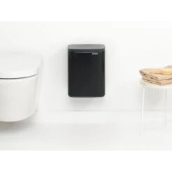 Brabantia Bo Afvalemmer, 7L - Matt Black -Marskramer Verkoop 102 2900 6 1