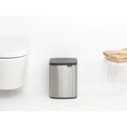 Brabantia Bo Afvalemmer, 7L - Matt Steel Fingerprint Proof -Marskramer Verkoop 102 2962 4 1