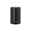Brabantia Pedaalemmer Newicon 3L Mat Zwart 3 Brabantia Pedaalemmer Newicon 3L Mat Zwart -Marskramer Verkoop 102 3321 1