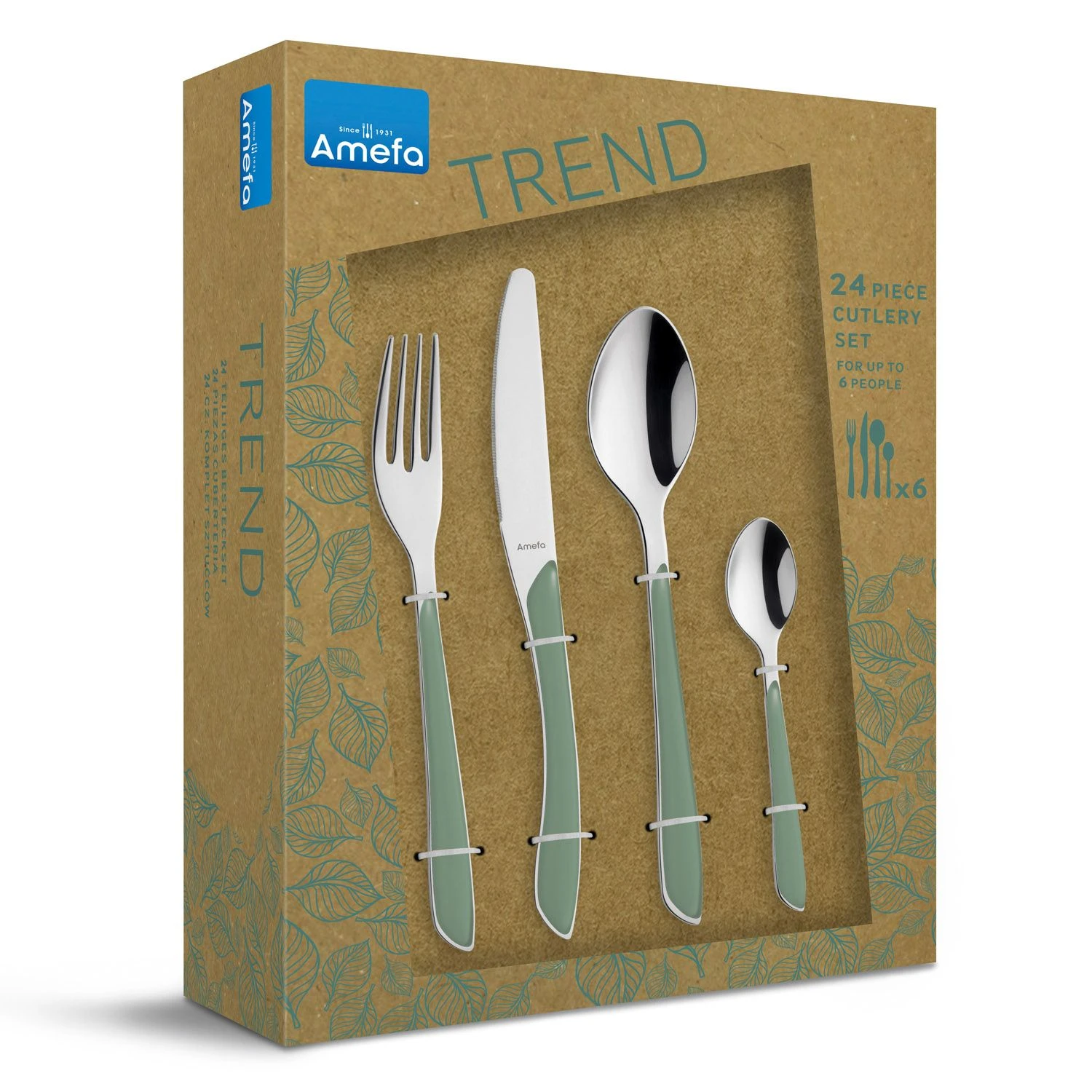 Amefa Bestekset Eclat 24 Delig Green 1 Amefa Bestekset Eclat 24 Delig Green