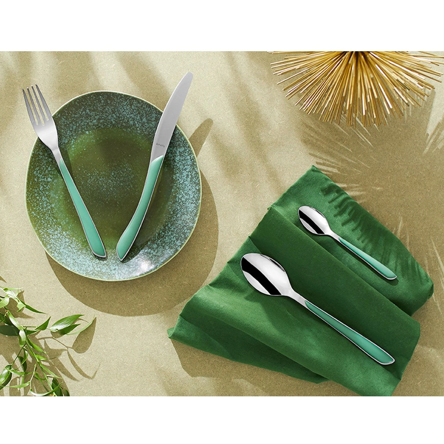 Amefa Bestekset Eclat 24 Delig Green 3 Amefa Bestekset Eclat 24 Delig Green - Afbeelding 3