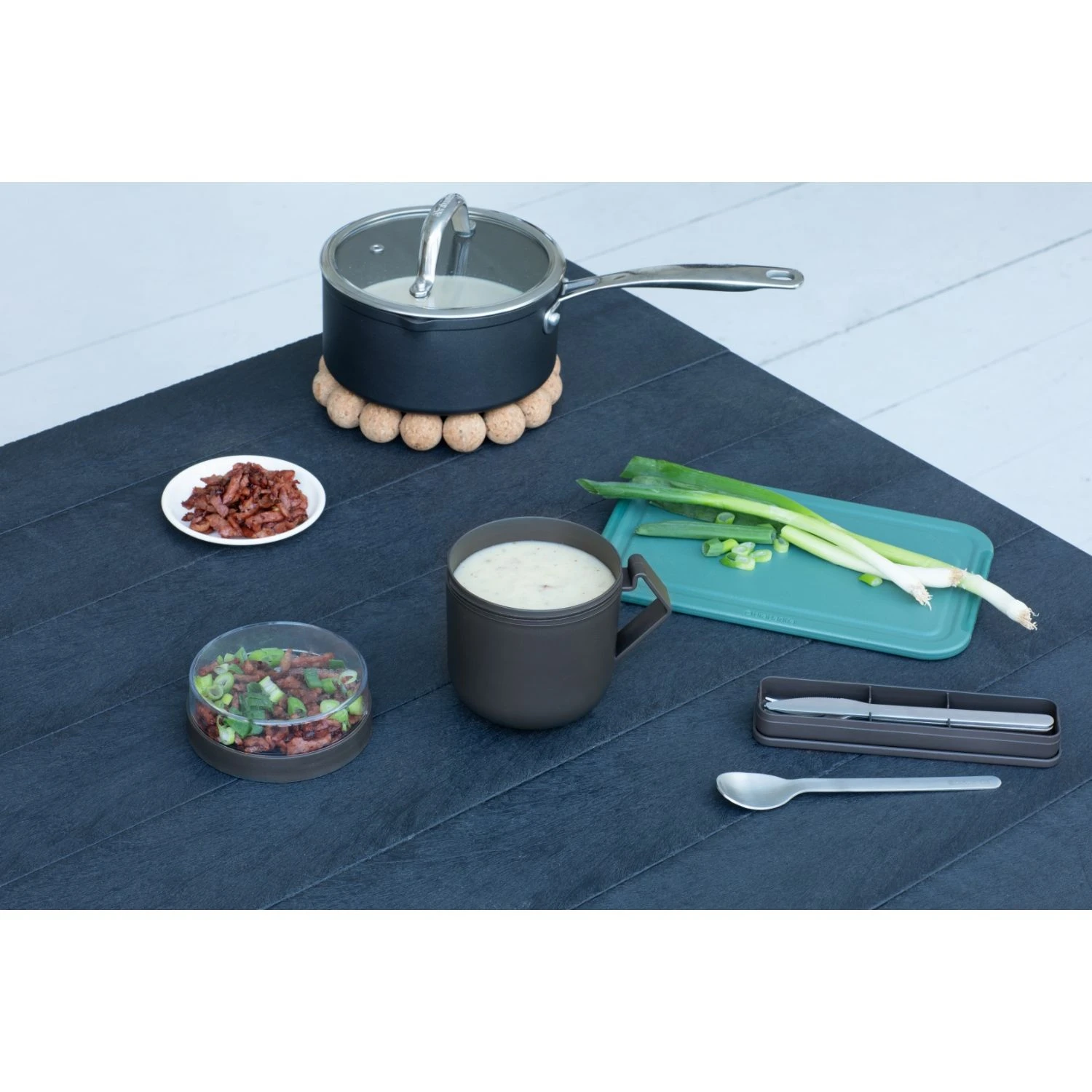 Brabantia Soepbeker Make & Take 0,6L Donkergrijs 5 Brabantia Soepbeker Make & Take 0,6L Donkergrijs - Afbeelding 5