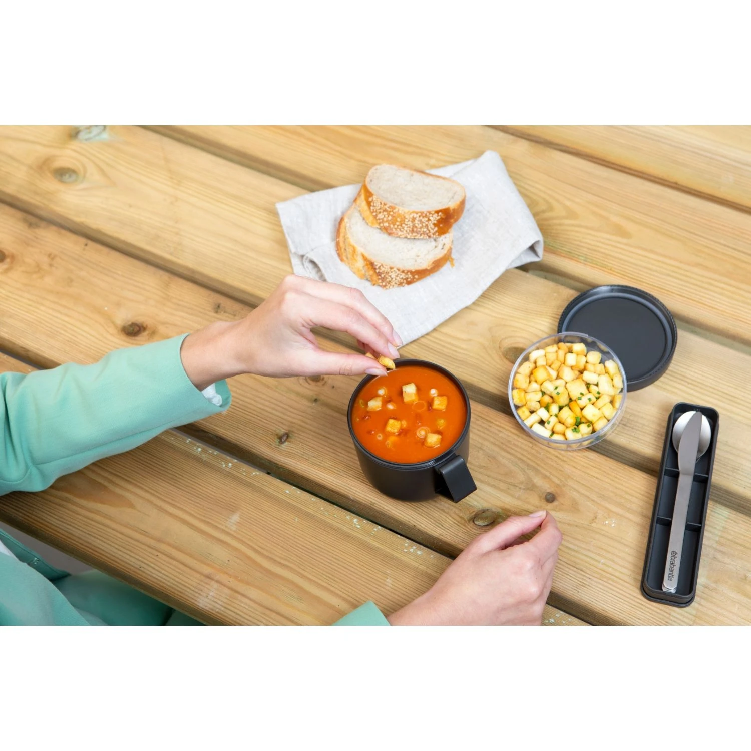 Brabantia Soepbeker Make & Take 0,6L Donkergrijs 6 Brabantia Soepbeker Make & Take 0,6L Donkergrijs - Afbeelding 6