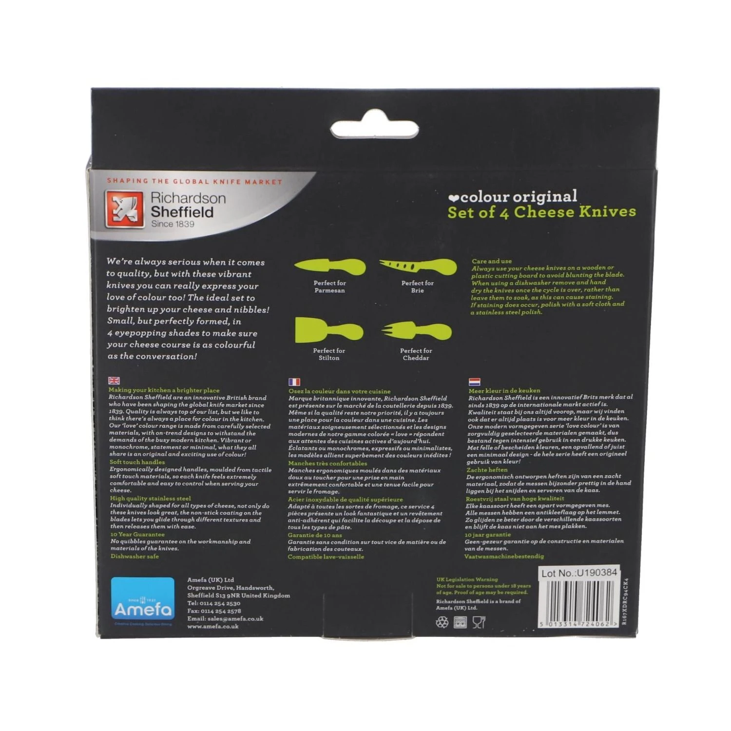 Richardson-Sheffield Kaasmessen Set 4-delig 6 Richardson-Sheffield Kaasmessen Set 4-delig - Afbeelding 6