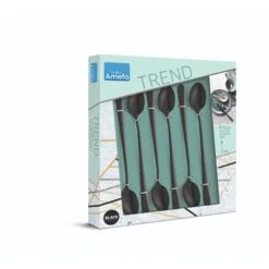 Amefa Latte Lepels Black 6 Stuks