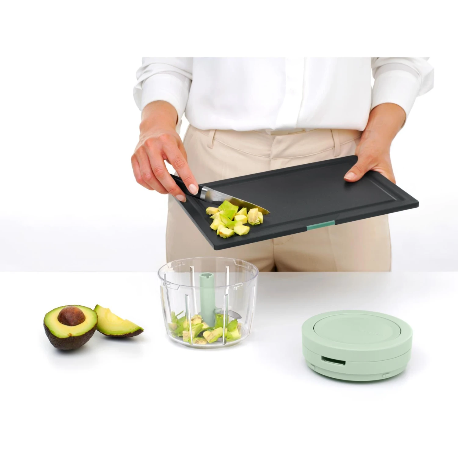 Brabantia Tasty+ Handmatige Hakmolen Jade Green 4 Brabantia Tasty+ Handmatige Hakmolen Jade Green - Afbeelding 4
