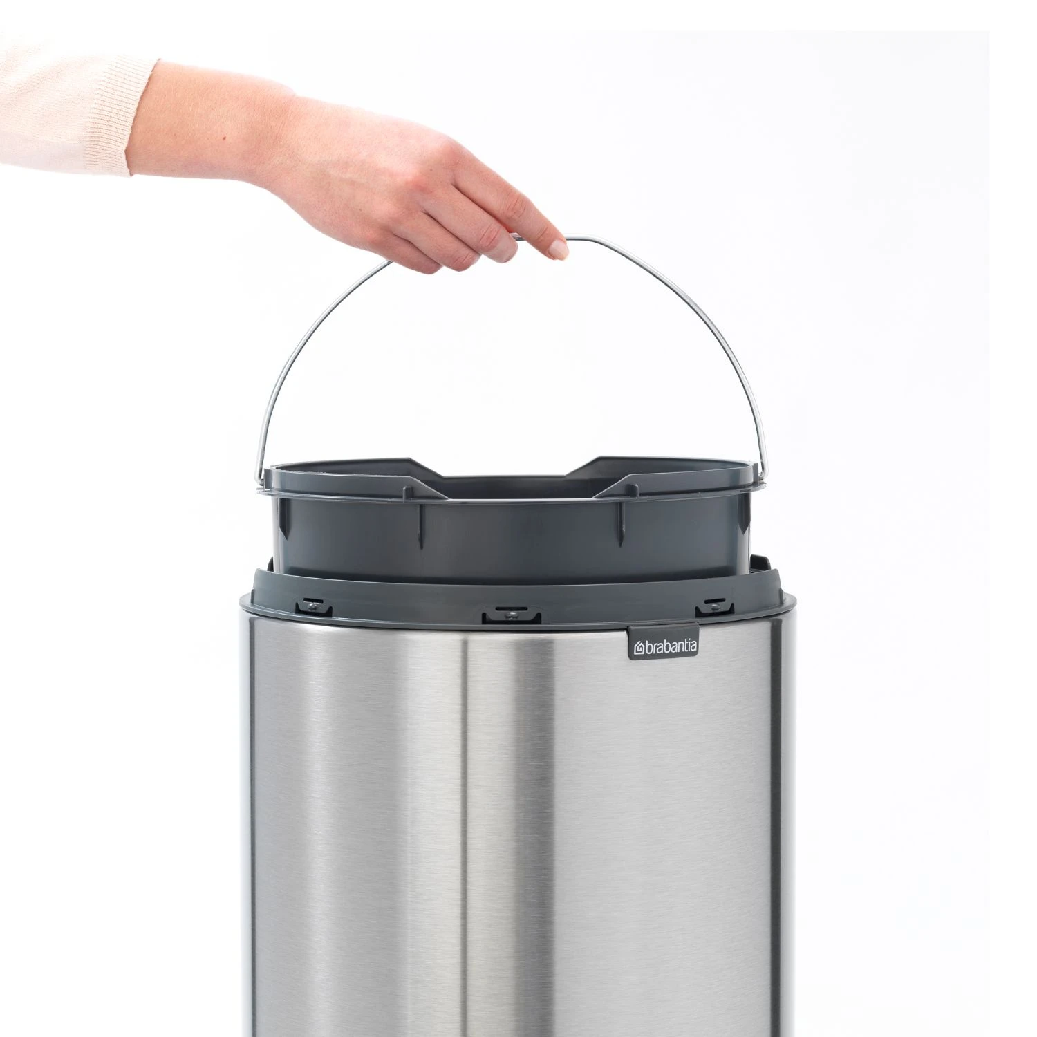 Brabantia Afvalemmer Touch Bin 30L Mat Staal 4 Brabantia Afvalemmer Touch Bin 30L Mat Staal - Afbeelding 4