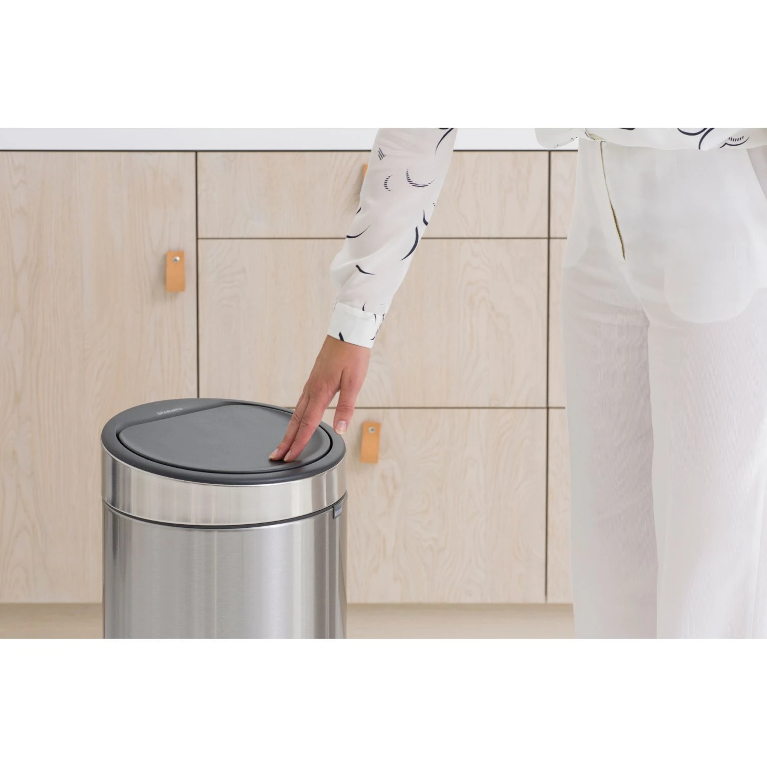 Brabantia Afvalemmer Touch Bin 30L Mat Staal 7 Brabantia Afvalemmer Touch Bin 30L Mat Staal - Afbeelding 7