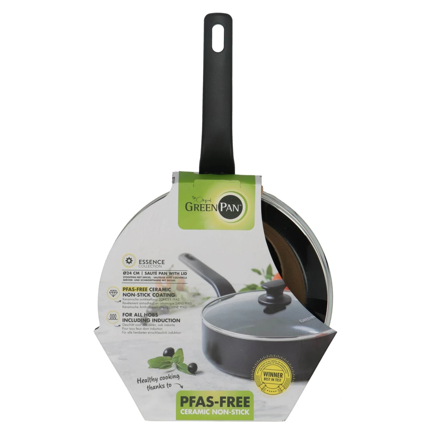 Green Pan Essence Hapjespan 24cm 1 Green Pan Essence Hapjespan 24cm