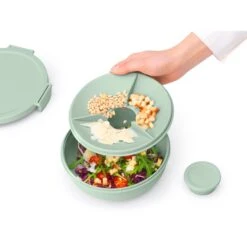 Brabantia Salade Lunchkom Make & Take 1,3L Jade Groen -Marskramer Verkoop 102 6382 4 1