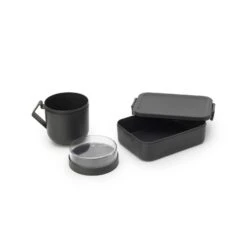 Brabantia Lunchset Make & Take 2-delig Dark Grey -Marskramer Verkoop 102 6665 2 1 1