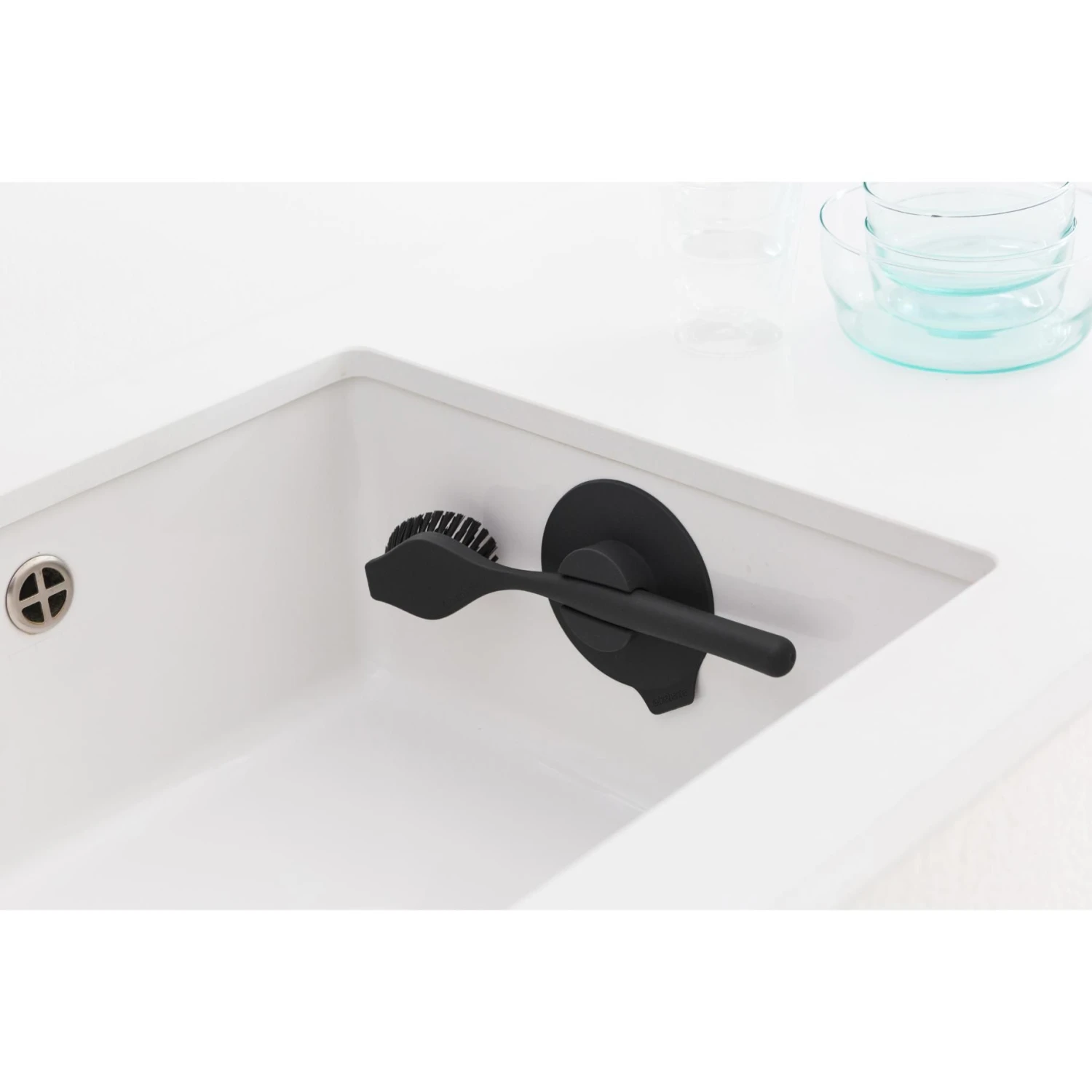Brabantia SinkSide Afwasborstel Met Zuignaphouder Dark Grey 5 Brabantia SinkSide Afwasborstel Met Zuignaphouder Dark Grey - Afbeelding 5