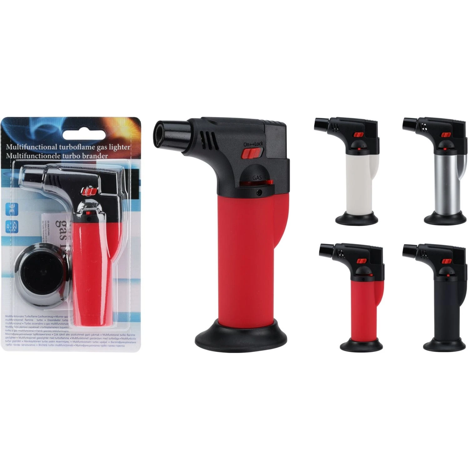 Aansteker Brander Turbo 11 Cm 4 Assorti 4 Aansteker Brander Turbo 11 Cm 4 Assorti - Afbeelding 4