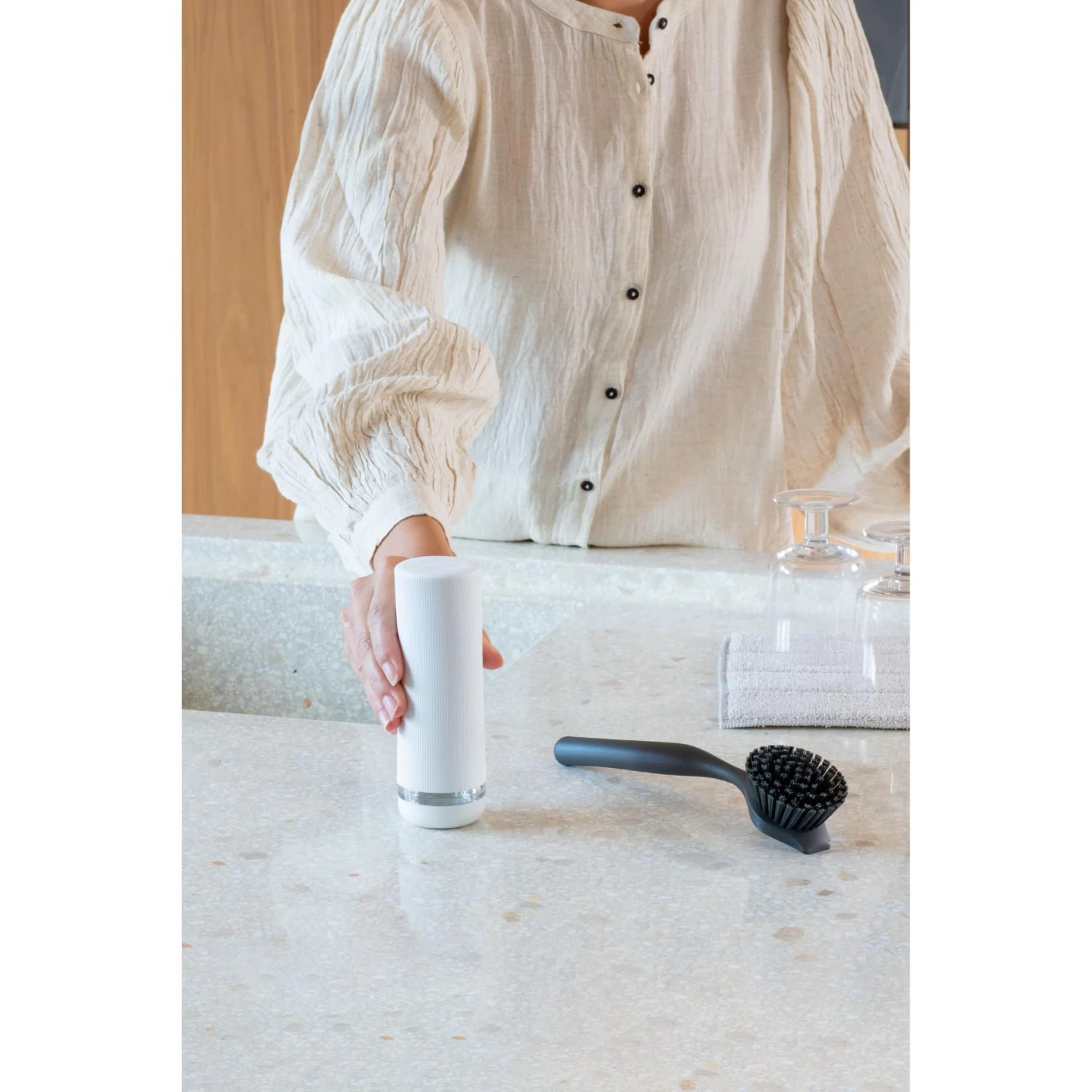 Brabantia SinkStyle Afwasmiddeldispenser - Fresh White 5 Brabantia SinkStyle Afwasmiddeldispenser - Fresh White - Afbeelding 5