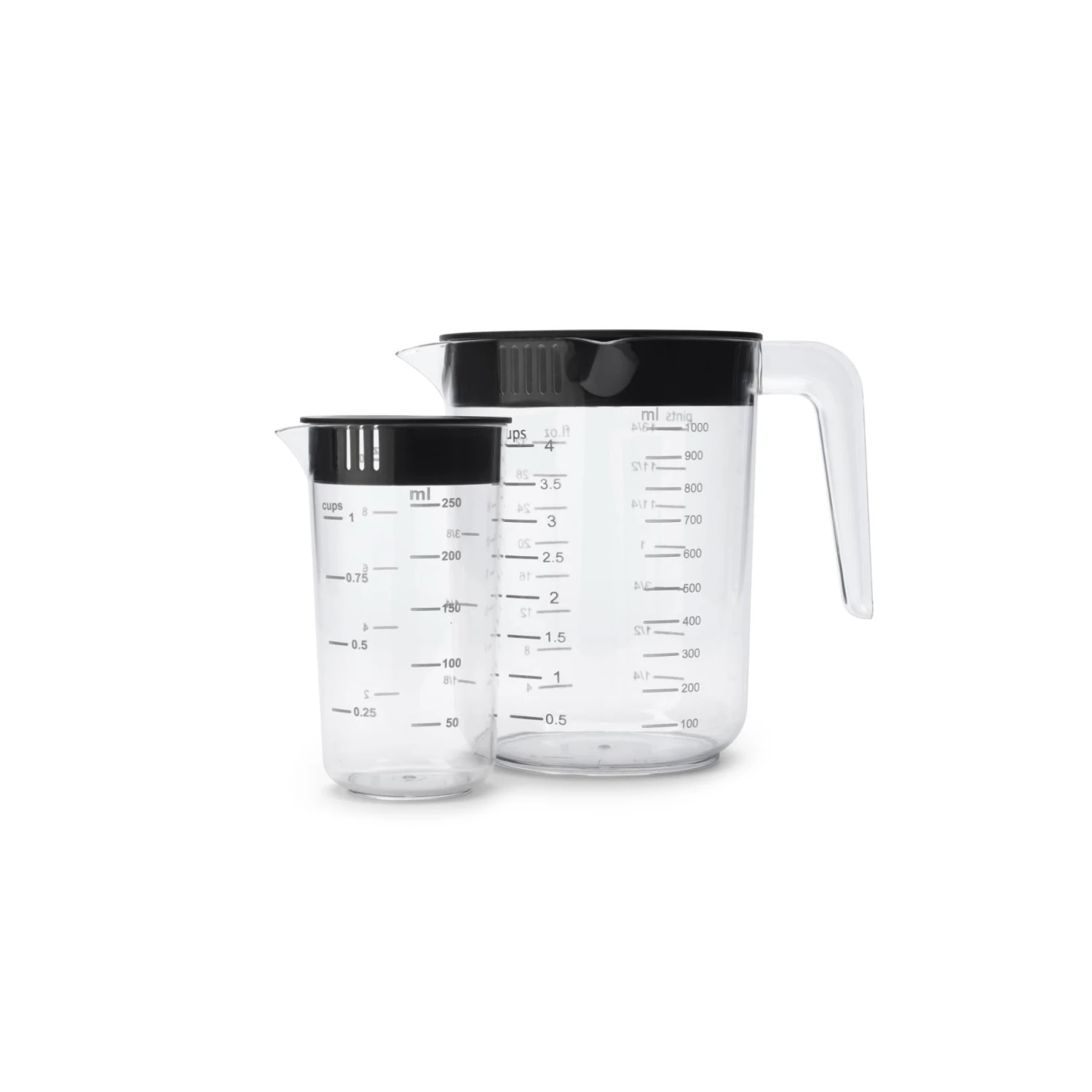 Brabantia Tasty+ Maatbeker Set 2 Delig Dark Grey 1 Brabantia Tasty+ Maatbeker Set 2 Delig Dark Grey