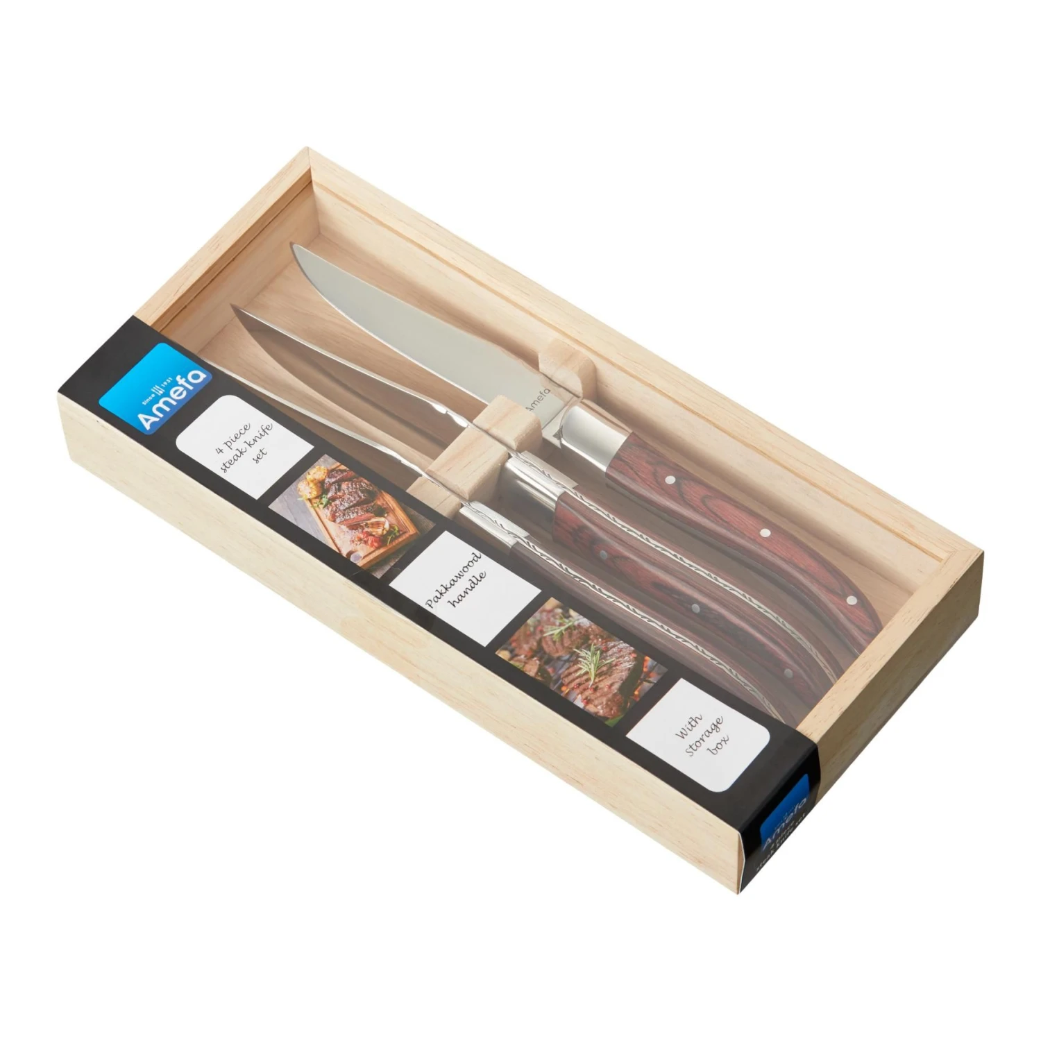 Amefa Steakmessen 4 Delig 1 Amefa Steakmessen 4 Delig