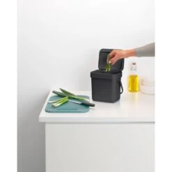 Brabantia Afvalbakje Sort & Go 3L Grijs -Marskramer Verkoop 102 9888 4 1