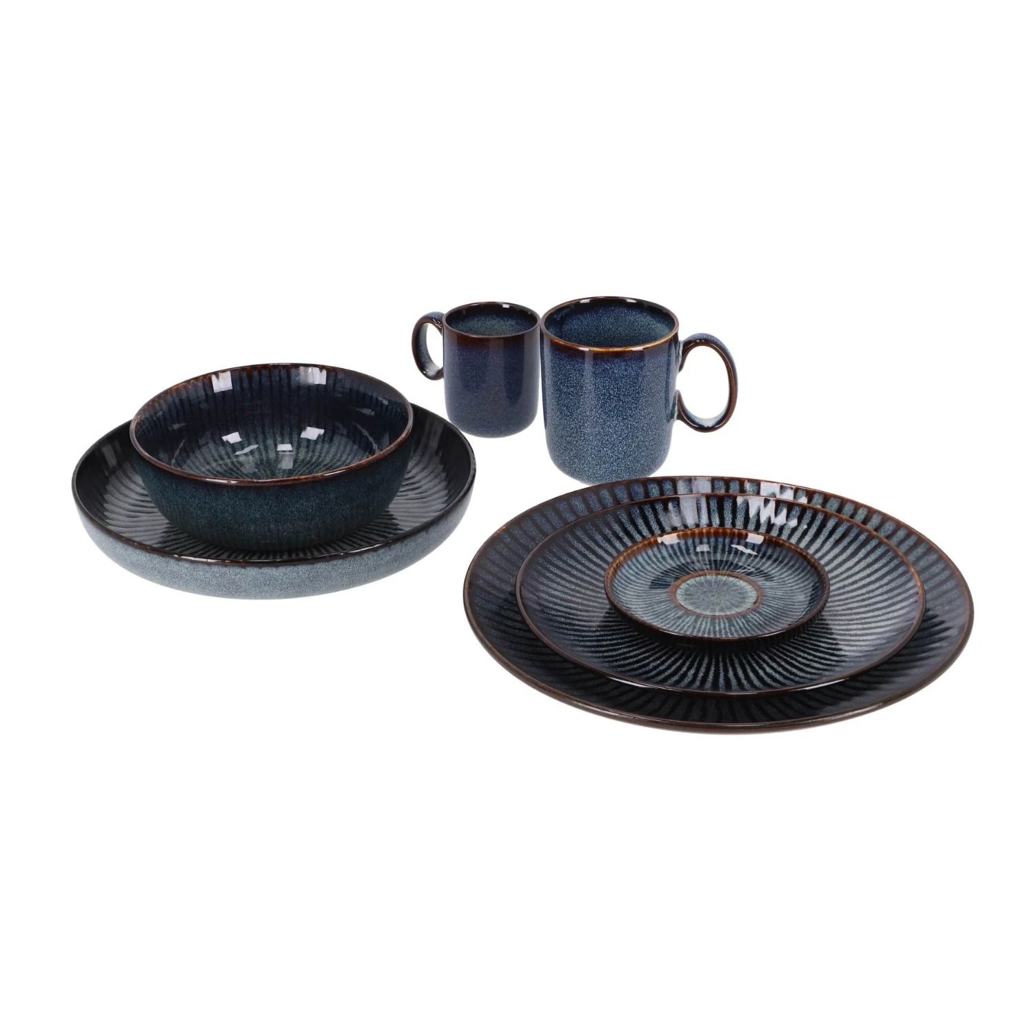 Cosy & Trendy Bord Plat D27,5xh3,6 Cm Atlantis Stripe 7 Cosy & Trendy Bord Plat D27,5xh3,6 Cm Atlantis Stripe - Afbeelding 7