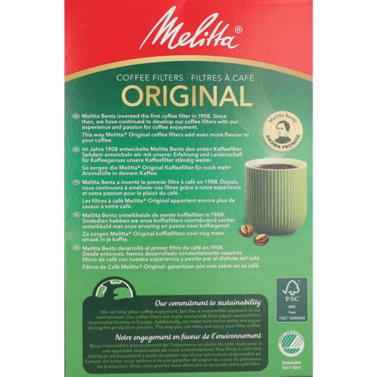 Melitta Koffiefilters 1x4 80 Stuks Bruin 3 Melitta Koffiefilters 1x4 80 Stuks Bruin - Afbeelding 3