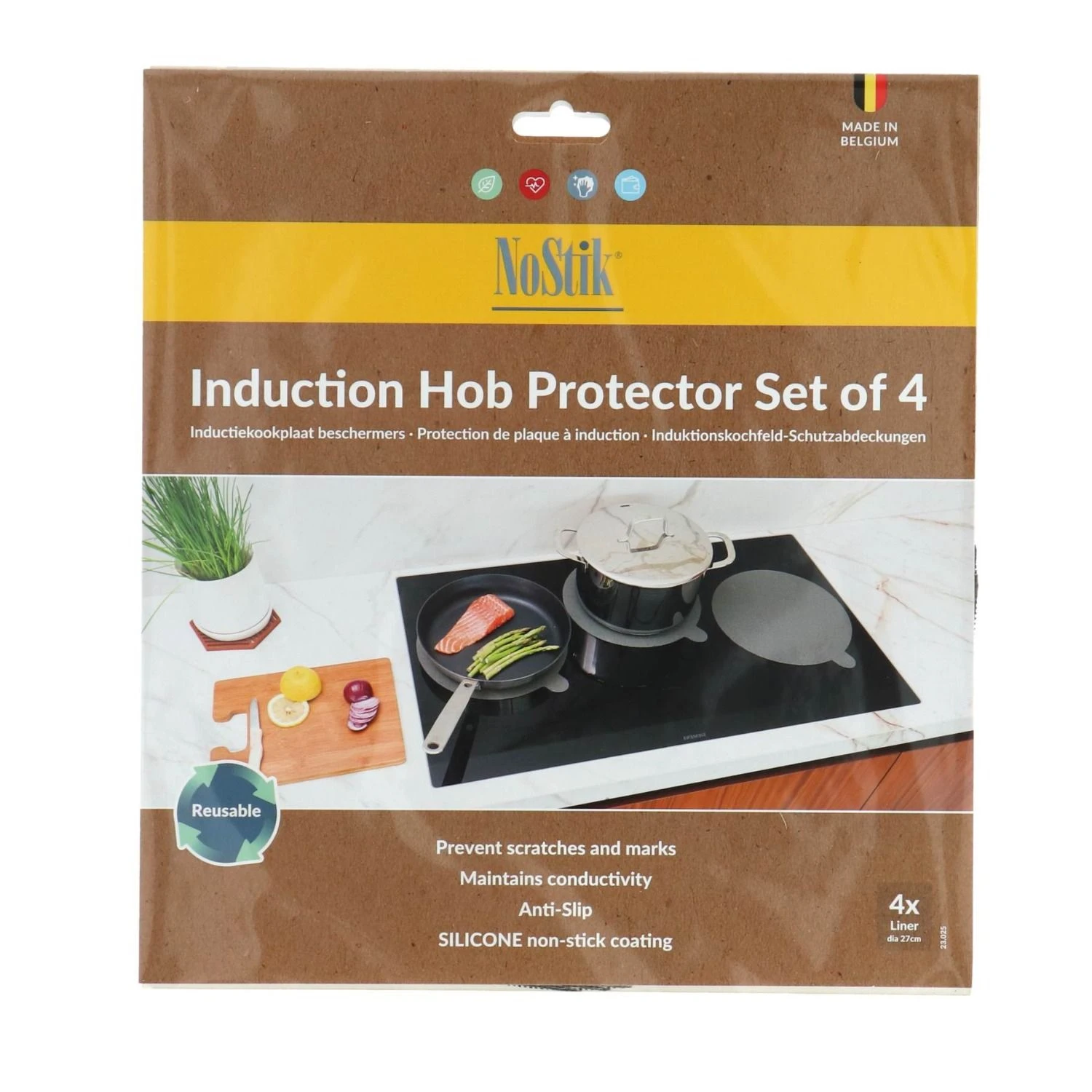 Nostik Inductieplaat Beschermers Set Van 4 1 Nostik Inductieplaat Beschermers Set Van 4