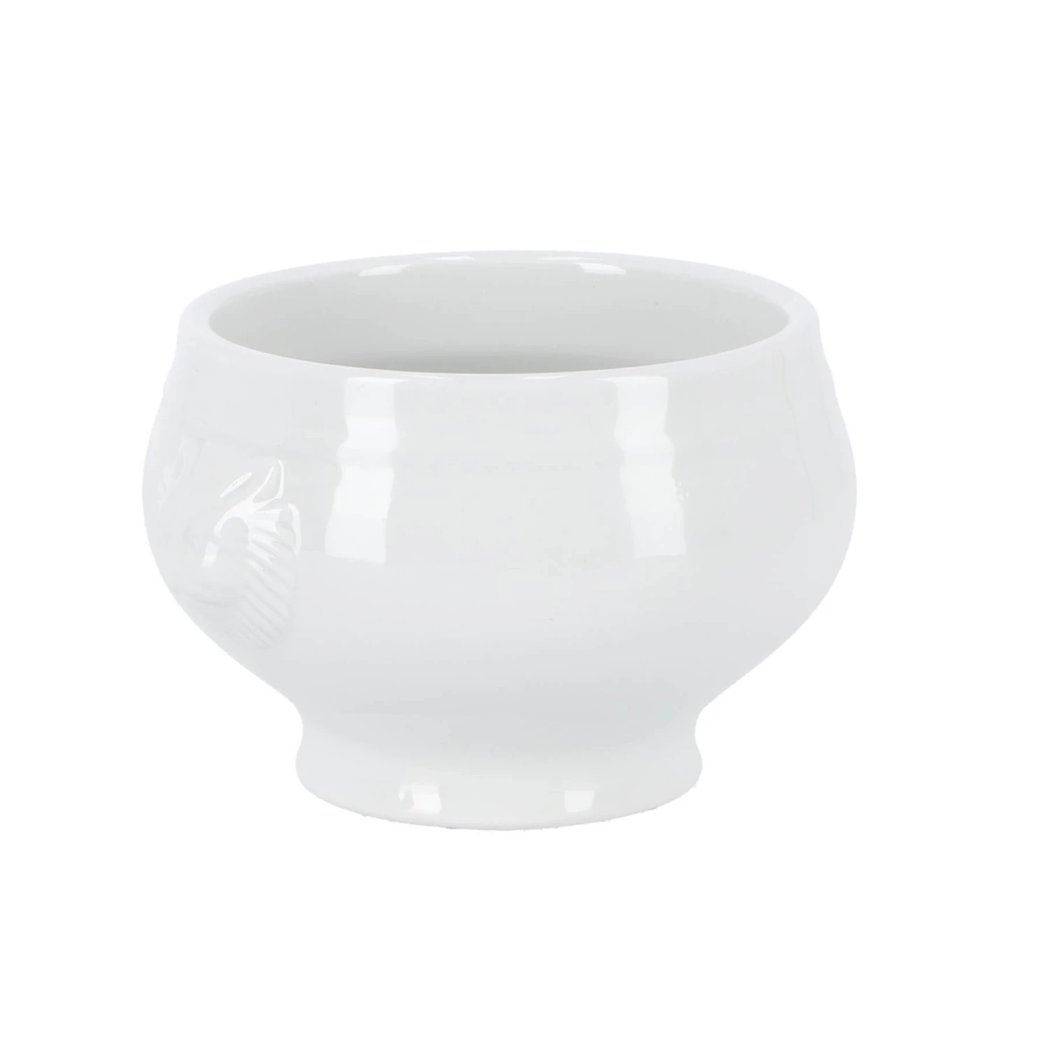 Soepkom Leeuwenkop Wit 2 Soepkom Leeuwenkop Wit - Afbeelding 2