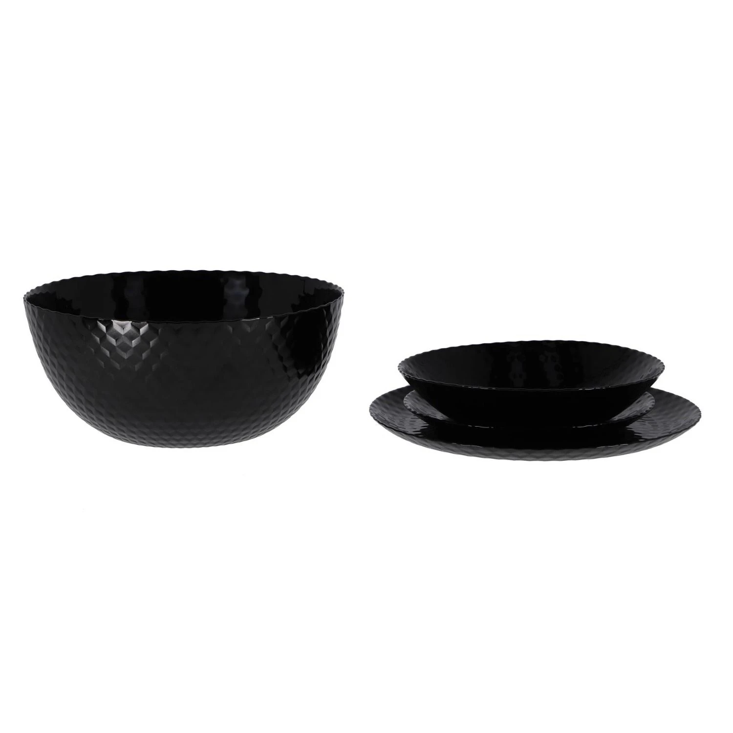 Bord Plat 25 Cm Pampille Zwart 5 Bord Plat 25 Cm Pampille Zwart - Afbeelding 5