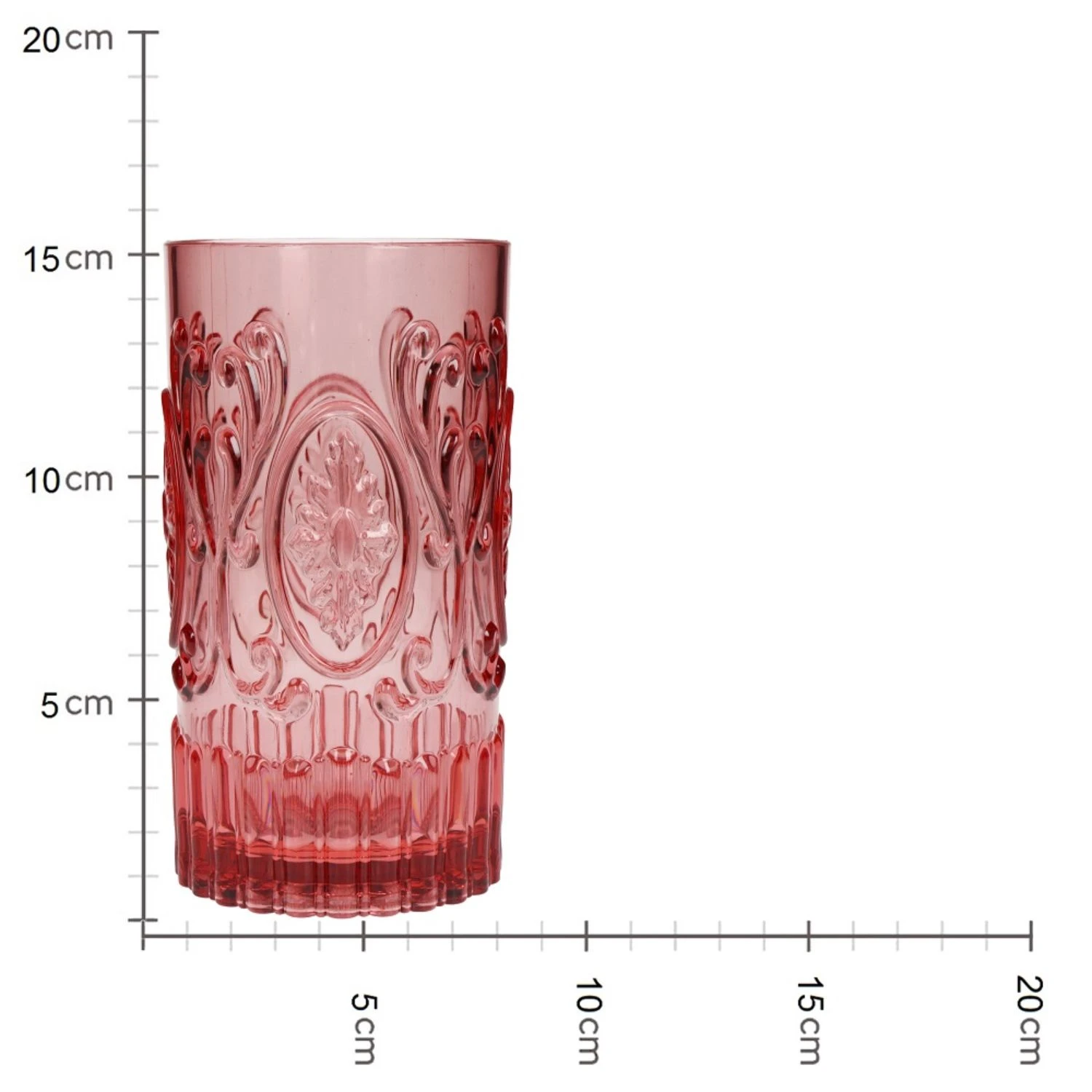 Tumbler Acrylic Pink 8.2x8.2x15.2cm 3 Tumbler Acrylic Pink 8.2x8.2x15.2cm - Afbeelding 3
