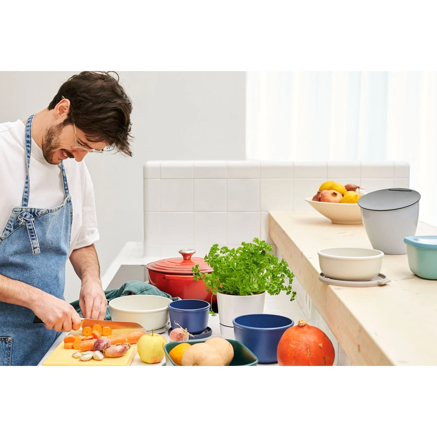 Mepal Afvalbakje Calypso 2,2 Liter Nordic Sage 2 Mepal Afvalbakje Calypso 2,2 Liter Nordic Sage - Afbeelding 2