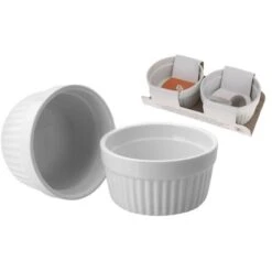 Ovenschaaltjes Wit Porselein 2 Stuks 200 Ml